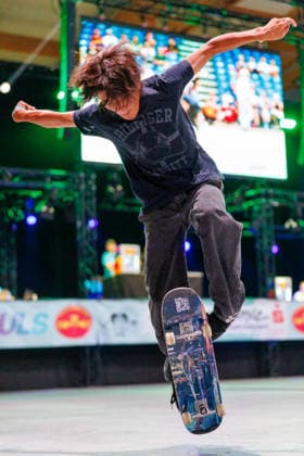 World Freestyle Skateboarding Championships - Men Pro Qualifiers 2026. Germany - Kassel, 15.08.2026 Competitor shows trick during the competition in the Men professional Qualifiers at the World Freestyle Skateboarding Championships 2026 in Kassel, Germany. According to the citys official website compete Riders from more than 30 nations at the international freestyle skateboarding event, combining technical tricks, creativity and individual style in the qualification rounds. Hesse