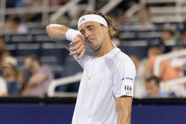MASON, OHIO - AUGUST 15: Alexander Zverev of Germany is seen during day five of the Cincinnati Open at the Lindner Family Tennis Center on August 15, 2026 in Mason, Ohio.  Copyright: xShainaxBenhiyoun SPPx Sportspressphoto_SPR208355