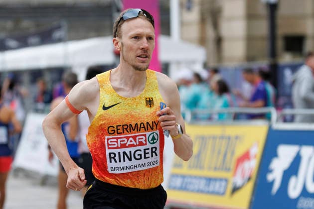 BIRMINGHAM, GREAT BRITAIN - AUGUST 16, 2026: Richard RINGER (GER Germany) competing in the marathon during the European Athletics Championships on August 16, 2026 in Birmingham, Great Britain. Great Britain Copyright: xAxelxKohringx