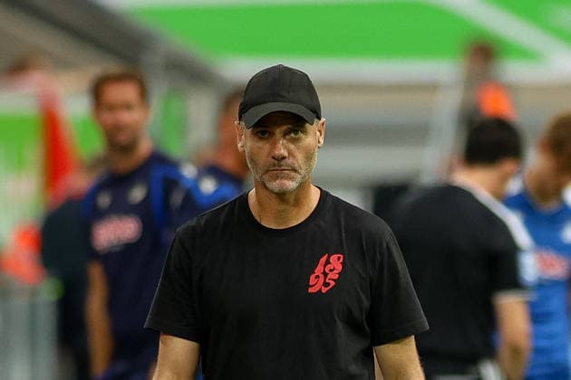 15.08.2026, GER, Fussball, Herren, 3. Liga , Saison 2026 2027, Fortuna Düsseldorf - TSG Hoffenheim II Alexander Ende (F95) schaut *** 15 08 2026, GER, Soccer, Gentlemen, 3 League , Season 2026 2027, Fortuna Dusseldorf TSG Hoffenheim II Alexander End F95 looks Copyright: xSvenxHanischx
