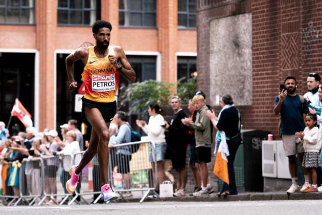 Amanal Petros (Hannover 96, Marathon Maenner), GBR, Leichtathletik, Athletics, European Athletics Championships 2026, Leichtathletik Europameisterschaft 2026, Birmingham 2026, 09.08.2026, GBR, Leichtathletik, Athletics, European Athletics Championships 2026, Leichtathletik Europameisterschaft 2026, Birmingham 2026, 09.08.2026 Birmingham *** Amanal Petros Hannover 96, Men s Marathon, GBR, Track and Field, Athletics, 2026 European Athletics Championships, 2026 European Track and Field Championships, Birmingham 2026, August 9, 2026, GBR, Track and Field, Athletics, 2026 European Athletics Championships, 2026 European Track and Field Championships, Birmingham 2026, August 9, 2026, Birmingham Copyright: xStefanxMayerx EP_SMR