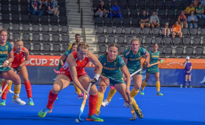 Field hockey, women’s, FIH World Cup, England v South Africa