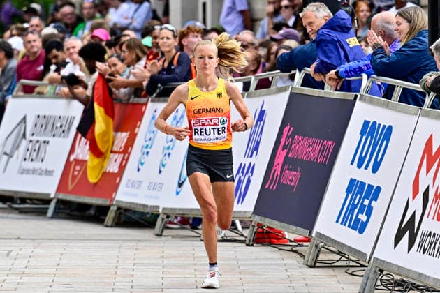 Nina REUTER (Germany, Frankfurt Athletics, MARATHON TEAM Women) GBR, European Athletics Championships, Athletics, 16.08.2026, GBR, European Athletics Championships, Athletics, 16.08.2026, Birmingham *** Nina REUTER Germany, Frankfurt Athletics, MARATHON TEAM Women GBR, European Athletics Championships, Track and Field, August 16, 2026, GBR, European Athletics Championships, Track and Field, August 16, 2026, Birmingham Copyright: xEibnerxPressefoto JanxPapenfussx EP_JPS