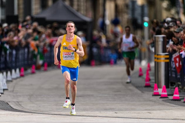 260816 Archibald Casteel of Sweden competes in men s marathon during day 7 of the 2026 European Athletics Championships on August 16, 2026 in Birmingham. Photo: Mathias Bergeld BILDBYRAN kod MB MT1072 friidrott athletics friidrett friidrotts-em em friidretts-em 2026 european athletics championships 7 bbeng maraton marathon sverige *** August 16, 2026: Archibald Casteel of Sweden competes in the men’s marathon on day 7 of the 2026 European Athletics Championships on August 16, 2026 in Birmingham. Photo by Mathias Bergeld, BILDBYRAN, code MB MT1072. track and field, athletics, friidrett, friidrotts EM, 2026 European Athletics Championships, Day 7, marathon, Sweden  Copyright: MATHIASxBERGELD BB260816MB069