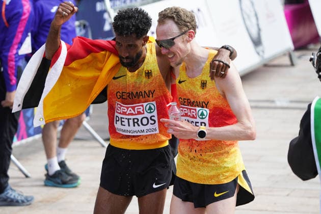 Birmingham , Leichtathletik, Athletics, Track and Field, EAA, Leichtathletik EM Birmingham 2026 European Championships birmingham 2026 , 10.08-16.08.2026, Alexander Stadium Birmingham, Grossbritannien , Marathon Männer , Marathon Men Final, Amanal Petros, Richard Ringer Deutschland, Germany GER Copyright Gladys Chai von der Laage *** Birmingham, Track and Field, Athletics, EAA, 2026 European Athletics Championships in Birmingham, August 10–16, 2026, Alexander Stadium, Birmingham, Great Britain, Men’s Marathon, Men’s Marathon Final, Amanal Petros, Richard Ringer, Germany (GER), Copyright Gladys Chai von der Laage