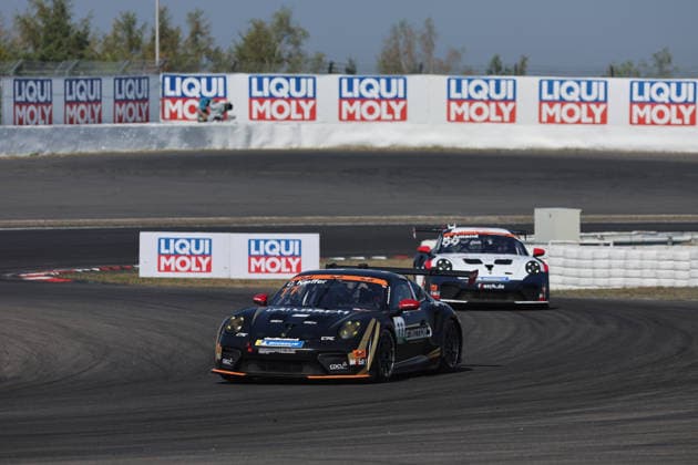 Nürburg, Deutschland 15.- 16. August 2026: Porsche Sixt Carrera Cup Deutschland - 2026 - Nürburgring - Sonntag Rennen 2 Im Bild: Rennsieger Chester Kieffer (LUX 11) vor Marcus Amand (FIN 99) Nürburgring Rheinland-Pfalz *** Nürburg, Germany, August 15–16, 2026 Porsche Sixt Carrera Cup Germany 2026 Nürburgring Sunday Race 2 Pictured: Race winner Chester Kieffer (LUX) 11 ahead of Marcus Amand (FIN) 99 Nürburgring, Rhineland-Palatinate Copyright: xFotostandx xFWMEDIAx