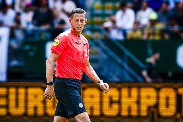 DEN HAAG , 16-08-2026 , WerkTalent Stadium , season 2026 2027 , Dutch Eredivisie football , match between ADO Den Haag and FC Groningen , picture shows referee Jeroen Manschot. ADO - Groningen  x205769248x Copyright:
