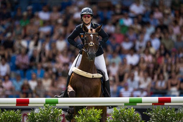 260816 Sofia Sjöborg of Sweden with horse Bryjamolga van het Marienshof compete in the Eventing Show Jumping Final during day 6 of the 2026 FEI World Championships on August 16, 2026 in Aachen. Photo: Emma Wallskog BILDBYRAN kod EW EW0687 ridsport equestrian rid-vm 2026 2026 fei world championships bbeng ridsport-vm fälttävlan eventing dressage dressyr sverige *** August 16, 2026: Sofia Sjöborg of Sweden, riding Bryjamolga van het Marienshof, competes in the Eventing Show Jumping Final on Day 6 of the 2026 FEI World Championships in Aachen. 2026 in Aachen. Photo by Emma Wallskog, BILDBYRAN, code EW EW0687. equestrian sports, riding, 2026 World Championships, 2026 FEI World Championships, BBENG, equestrian sports, World Championships, eventing, dressage, Sweden  Copyright: EMMAxWALLSKOG BB260816EW007