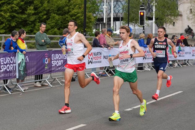 ATHLETICS - European Athletics Championships BIRMINGHAM,ENGLAND,16.AUG.26 - ATHLETICS - European Athletics Championships, Marathon, Men. Image shows Andreas Vojta (AUT).  GEPAxpictures xRanjithxKumar