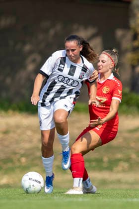 DFB-Pokal Playoffs Frauen: 1. FFV Erfurt vs. FC Ingolstadt 04; Erfurt; 16.08.2026 Mara Winter ( 2; FC Ingolstadt 04) gegen Luisa Preißel ( 6; 1. FFV Erfurt) DFB-Pokal Playoffs Frauen: 1. FFV Erfurt vs. FC Ingolstadt 04; Sportforum Johannesplatz Erfurt; 16.08.2026 DFB REGULATIONS PROHIBIT ANY USE OF PHOTOGRAPHS AS IMAGE SEQUENCES AND OR QUASI-VIDEO. *** DFB Cup Playoffs Women s 1: FFV Erfurt vs. FC Ingolstadt 04, Erfurt, August 16, 2026; Mara Winter 2, FC Ingolstadt 04 vs. Luisa Preißel 6, 1, FFV Erfurt; DFB Cup Playoffs Women s 1: FFV Erfurt vs. FC Ingolstadt 04 Sportforum Johannesplatz, Erfurt, August 16, 2026 DFB regulations prohibit any use of photographs as image sequences and or quasi-video Copyright: xBEAUTIFULxSPORTS Duehringx