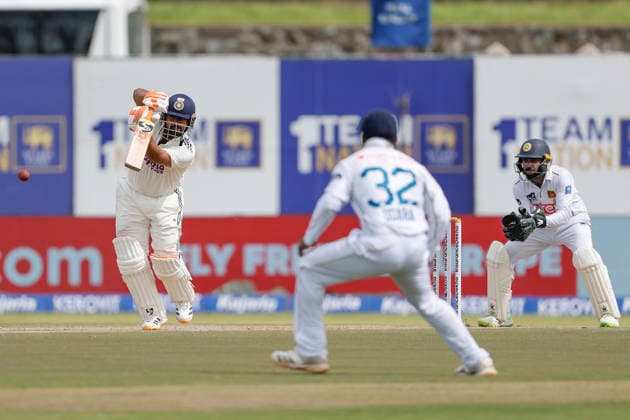 IND vs SL, 1st Test, Day 2 Galle Sri Lanka , Aug 16 (ANI): India s Rishabh Pant plays a shot during day 2 of the 1st Test match against Sri Lanka, at Galle International Stadium in Galle on Sunday. Galle Sri Lanka Copyright: xANIx ANI_20260816145
