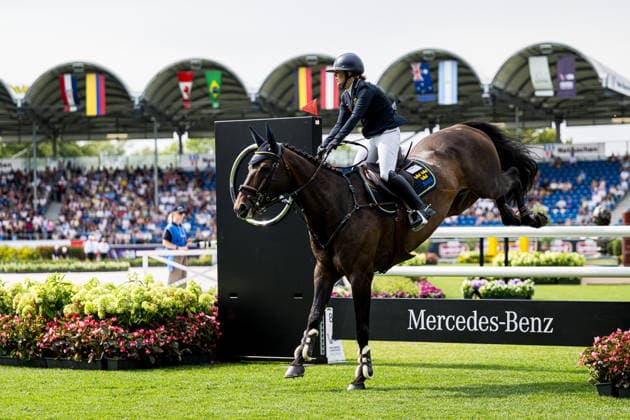 260816 Frida Andersen of Sweden with horse Box Leo compete in the Eventing Show Jumping Final during day 6 of the 2026 FEI World Championships on August 16, 2026 in Aachen. Photo: Emma Wallskog BILDBYRAN kod EW EW0687 ridsport equestrian rid-vm 2026 2026 fei world championships bbeng ridsport-vm fälttävlan eventing sverige *** August 16, 2026: Frida Andersen of Sweden, riding Box Leo, competes in the Eventing Show Jumping Final on Day 6 of the 2026 FEI World Championships in Aachen. 2026 in Aachen. Photo by Emma Wallskog, BILDBYRAN, code EW EW0687. equestrian sports, riding, 2026 World Championships, 2026 FEI World Championships, BBENG, equestrian sports, World Championships, eventing, Sweden  Copyright: EMMAxWALLSKOG BB260816EW035