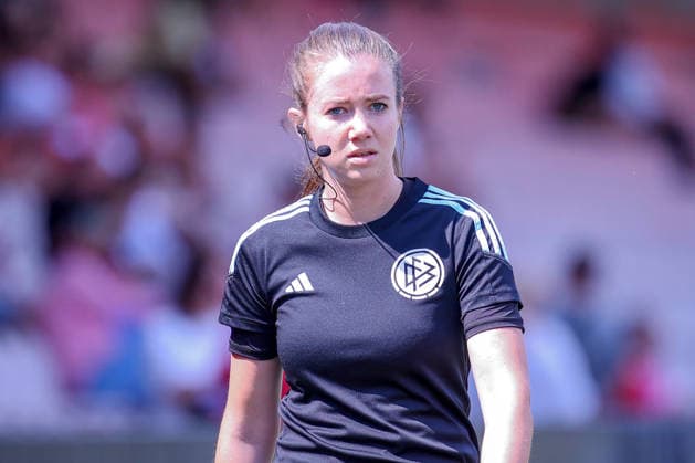 16.08.2026, xsefx, Fußball, 1.FC Köln II U21, U 21 - FC Gütersloh, Regionalliga West, Franz-Kremer-Stadion, 3. Spieltag, Saison 2026 2027: Schiedsrichterin Lea Bramkamp DFB regulations prohibit any use of photographs as image sequences and or quasi-video. Nordrhein-Westfalen Deutschland *** August 16, 2026, xsefx, Soccer, 1. FC Köln II vs. U21 FC Gütersloh, Regionalliga West, Franz Kremer Stadium, Matchday 3, 2026–2027 Season. Referee: Lea Bramkamp. DFB regulations prohibit any use of photographs as image sequences and or quasi-video. North Rhine-Westphalia, Germany