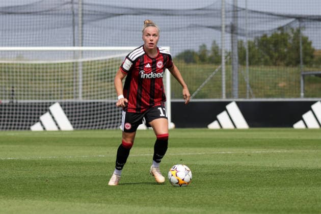 16.08.2026, xgrfx, Fussball Testspiel Frauen , OL Lyonnes - Eintracht Frankfurt v.l. Pia-Sophie Wolter (Eintracht Frankfurt) (DFL DFB REGULATIONS PROHIBIT ANY USE OF PHOTOGRAPHS as IMAGE SEQUENCES and or QUASI-VIDEO) Herzogenaurach *** August 16, 2026, xgrfx, Women s Soccer Friendly Match, OL Lyonnes vs. Eintracht Frankfurt, featuring Pia Sophie Wolter, Eintracht Frankfurt. DFL and DFB regulations prohibit any use of photographs as image sequences and or quasi-video. Herzogenaurach