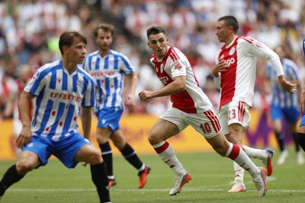 AMSTERDAM ,16-08-2026, JohanCruijff ArenA , season 2026 2027 , Dutch Eredivisie Football Match between Ajax and SC Heerenveen. Picture shows Ajax player Oscar Gloukh Ajax - Heerenveen  x205779473x Copyright: