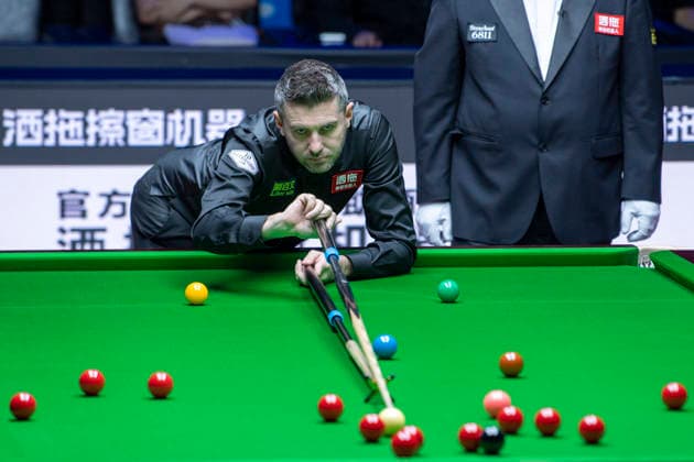 (260816) -- TAIYUAN, Aug. 16, 2026 -- Mark Selby competes during the final match between Mark Selby of England and Noppon Saengkham of Thailand at China Open 2026 snooker tournament in Taiyuan, north China s Shanxi Province, Aug. 16, 2026. ) (SP)CHINA-TAIYUAN-SNOOKER-CHINA OPEN-FINAL CaoxYang 