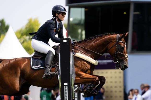 260816 Sofia Sjöborg of Sweden with horse Bryjamolga van het Marienshof compete in the Eventing Show Jumping Final during day 6 of the 2026 FEI World Championships on August 16, 2026 in Aachen. Photo: Emma Wallskog BILDBYRAN kod EW EW0687 ridsport equestrian rid-vm 2026 2026 fei world championships bbeng ridsport-vm fälttävlan eventing dressage dressyr *** August 16, 2026: Sofia Sjöborg of Sweden, riding Bryjamolga van het Marienshof, competes in the Eventing Show Jumping Final on Day 6 of the 2026 FEI World Championships in Aachen. 2026 in Aachen. Photo by Emma Wallskog, BILDBYRAN, code EW EW0687. equestrian sports, riding, 2026 World Championships, 2026 FEI World Championships, BBENG, equestrian sports, World Championships, eventing, dressage  Copyright: EMMAxWALLSKOG BB260816EW061