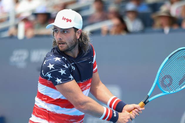MASON, OHIO - AUGUST 16: Marco Trungelliti of Argentina in action during day six of the Cincinnati Open at the Lindner Family Tennis Center on August 16, 2026 in Mason, Ohio.  Copyright: xShainaxBenhiyoun SPPx Sportspressphoto_SPR208922