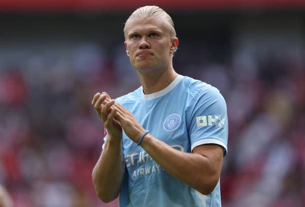 Arsenal v Manchester City - 2026 FA Community Shield Erling Haaland of Manchester City applauds the fans after the 2026 FA Community Shield match between Arsenal and Manchester City at Principality Stadium on August 16, 2026 in Cardiff, Wales. Cardiff Principality Stadium Wales United Kingdom Copyright: xAllstarxPicturexLibraryxLtdx
