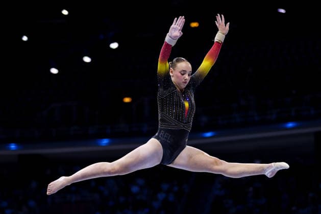 36th European Championships and 15th European Junior Championships in WomenÂ s Artistic Gymnastics - Finals Naomi Descamps of Belgium competes on the Balance beam during Senior Women™s Team Final on day 4 of the 2026 Women s Artistic Gymnastics European Championships at Arena Zagreb on August 16, 2026 in Zagreb, Croatia.  IgorxKralj PIXSELL