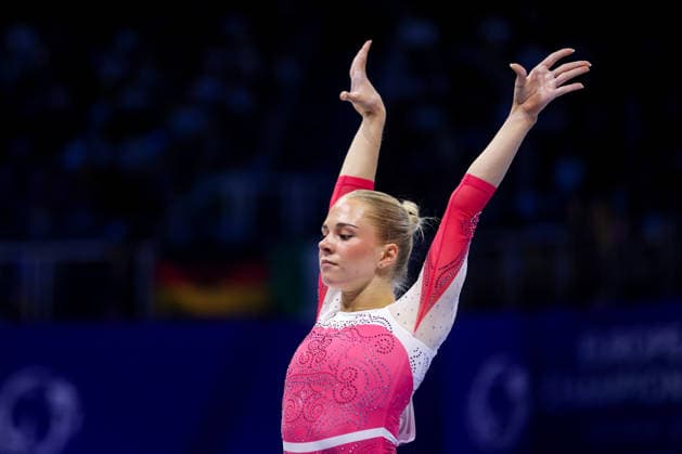 36th European Championships and 15th European Junior Championships in WomenÂ s Artistic Gymnastics - Finals Lea Marie Quaas of Germany competes on the Balance beam during Senior Women™s Team Final on day 4 of the 2026 Women s Artistic Gymnastics European Championships at Arena Zagreb on August 16, 2026 in Zagreb, Croatia.  IgorxKralj PIXSELL