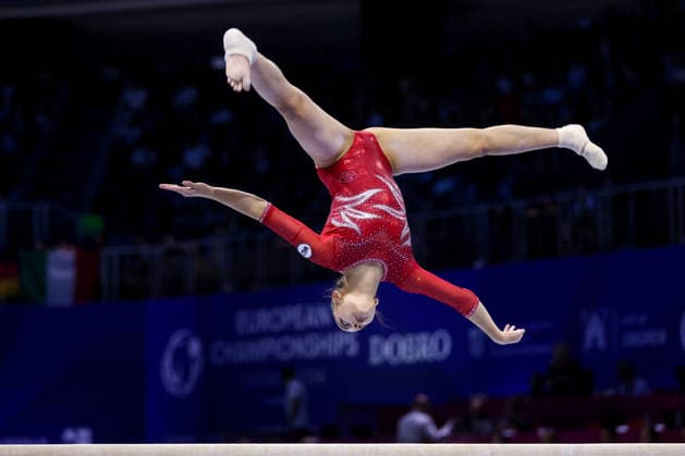 36th European Championships and 15th European Junior Championships in WomenÂ s Artistic Gymnastics - Finals Liudmila Roshchina of Russia competes on the Balance beam during Senior Women™s Team Final on day 4 of the 2026 Women s Artistic Gymnastics European Championships at Arena Zagreb on August 16, 2026 in Zagreb, Croatia.  IgorxKralj PIXSELL