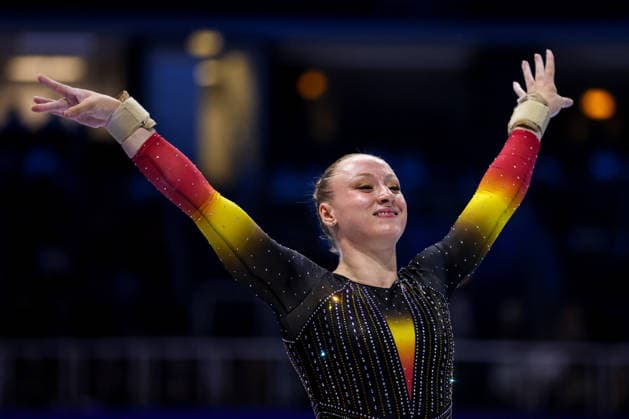 36th European Championships and 15th European Junior Championships in WomenÂ s Artistic Gymnastics - Finals Lisa Vaelen of Belgium competes on the Balance beam during Senior Women™s Team Final on day 4 of the 2026 Women s Artistic Gymnastics European Championships at Arena Zagreb on August 16, 2026 in Zagreb, Croatia.  IgorxKralj PIXSELL
