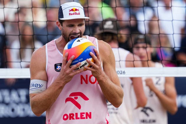 Sport Bilder des Tages 260816 Anders Mol of Norway during the Beach volleyball, Beachvolleyball European Championship, EM, Europameisterschaft final on August 16, 2026 in Stare Jablonki. Photo: Aleksandra Szmigiel BILDBYRAN COP 291 AZ0007 bbeng beachvolleyboll beach volleyball sandvolleyball em cev eurobeachvolley 2026 beachvolleyboll-em beach volleyball european championship sverige sweden final *** August 16, 2026: Anders Mol of Norway during the Beach Volleyball European Championship final on August 16, 2026 in Stare Jablonki. Photo by Aleksandra Szmigiel. BILDBYRAN COP 291 AZ0007 bbeng beach volleyball sand volleyball EM CEV EuroBeachVolley 2026 beach volleyball EM beach volleyball European Championship Sweden final  Copyright: ALEKSANDRAxSZMIGIEL BB260816BB716