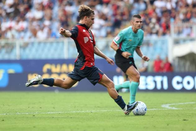 Foto IPP ACGE Genova 16 08 2026 32°Coppa Italia 2026 2027 Genoa-Ascoli nella foto: Tommaso Baldanzi Italy Photo Press World Copyright Genova italy Italia ITALY  Copyright: xR4924_italyphotopressx