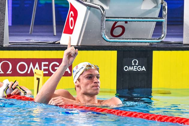 NATATION : Championnat d europe de natation 2026 - PARIS - 16 08 2026 Leon Marchand (FRA) Saint DenisFrance  Copyright: xBaptistexAutissierx