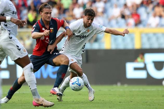 Foto IPP ACGE Genova 16 08 2026 32°Coppa Italia 2026 2027 Genoa-Ascoli nella foto: Lorenzo Colombo Italy Photo Press World Copyright Genova italy Italia ITALY  Copyright: xR4924_italyphotopressx