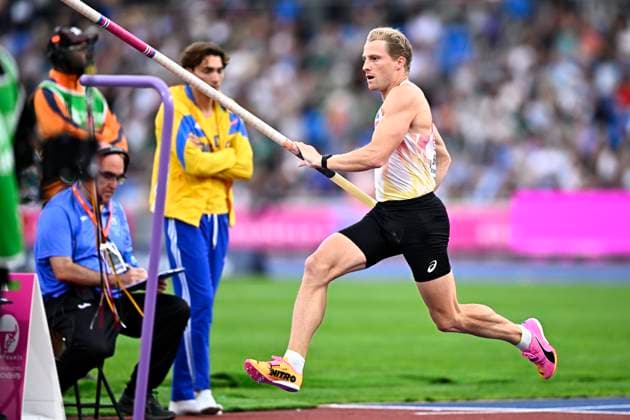 European Athletics Championships Birmingham 2026 - day 7 BIRMINGHAM, ENGLAND - AUGUST 16 : Broeders Ben (BEL) in action during the pole vault final on day 7 of the Birmingham 2026 European Athletics Championships on August 16, 2026 in Birmingham, England, 16 08 2026 Birmingham ENGLAND  Copyright: xTomasxSiskx