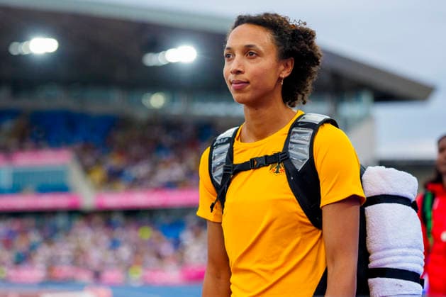 Sport Bilder des Tages BIRMINGHAM, GREAT BRITAIN - AUGUST 16, 2026 : Malaika MIHAMBO (GER Germany) competing in the long jump final during the European Athletics Championships at Alexander Stadium on August 16, 2026 in Birmingham, Great Britain. Great Britain Copyright: xLeahxKohringx