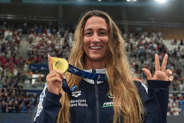 Swimming, European Championships in Paris, Women’s 400m freestyle, European champion Simona Quadarella