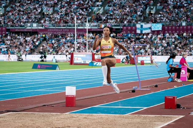 Malaika Mihambo (LG Kurpfalz, Weitsprung Frauen), GBR, Leichtathletik, Athletics, European Athletics Championships 2026, Leichtathletik Europameisterschaft 2026, Birmingham 2026, 09.08.2026, GBR, Leichtathletik, Athletics, European Athletics Championships 2026, Leichtathletik Europameisterschaft 2026, Birmingham 2026, 09.08.2026 Birmingham *** Malaika Mihambo, LG Kurpfalz, Women s Long Jump, GBR, Track and Field, Athletics, 2026 European Athletics Championships, 2026 European Track and Field Championships, Birmingham 2026, August 9, 2026, GBR, Track and Field, Athletics, 2026 European Athletics Championships, 2026 European Track and Field Championships, Birmingham 2026, August 9, 2026, Birmingham Copyright: xStefanxMayerx EP_SMR