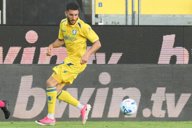 SOCCER - Coppa Italia - Frosinone Calcio vs. SS Juve Stabia Photo by IPA ABACAPRESS.COM87549703 - Fares Ghedjemis of Frosinone Calcio in action during the Coppa Italia Freccia Rossa match between Frosinone Calcio and SS Juve Stabia at Benito Stirpe Stadium Frosinone Italy  Copyright: xIPAxSport ABACAx