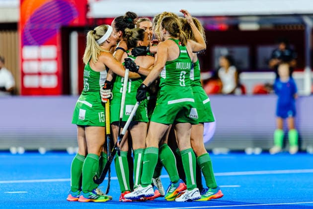 2026 Women s FIH Hockey World Cup, Belfius Hockey Arena, Wavre, Belgium 16 8 2026 Spain vs Ireland Ireland™s Hannah McLoughlin celebrates with teammates after scoring her sides first goal of the match Hannah McLoughlin celebrates with teammates after scoring her sides first goal of the match 16 8 2026  Copyright: xx RJ2_1033 20260816