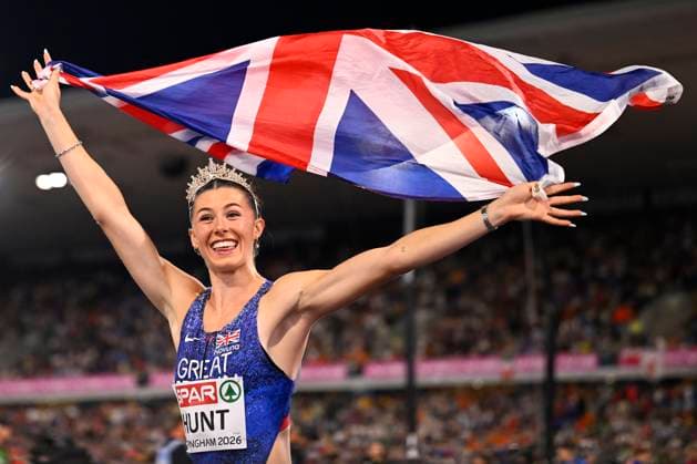 Athletics, European Championships in Birmingham, 4x100m mixed relay, European champions: Great Britain
