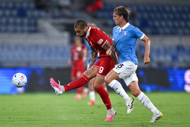 Dc Roma 16 08 2026 - Coppa Italia Lazio-Mantova foto Domenico Cippitelli Image nella foto: Ettore Gliozzi-Nicolo Rovella 