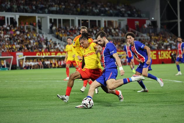 FOOTBALL : RC Lens vs Paris Saint-Germain - TrophÃ e des Champions - 16 08 2026 Khvicha KVARATSKHELIA (PSG) lors du match RC Lens vs Paris Saint-Germain, TrophÃ e des Champions, stade Bollaert-Delelis, le 16 aoÃ»t 2026 - photo Laurent Sanson PsnewZ  Copyright: xLaurentxSANSONx xPsnewZx