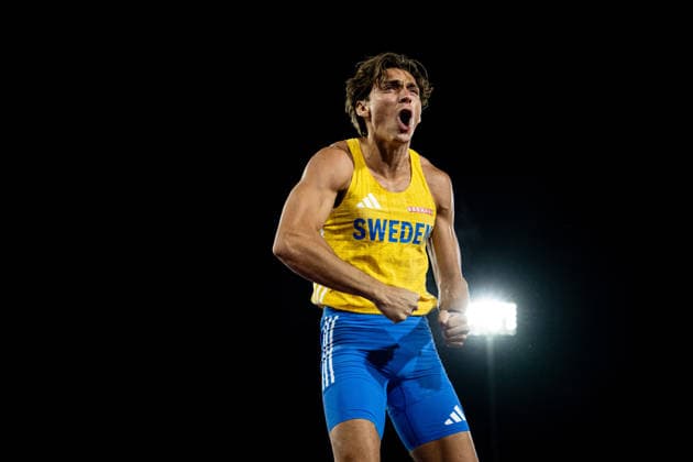 260816 Armand Duplantis of Sweden celebrates in men s pole vault final during day 7 of the 2026 European Athletics Championships on August 16, 2026 in Birmingham. Photo: Mathias Bergeld BILDBYRAN kod MB MT1072 friidrott athletics friidrett friidrotts-em em friidretts-em 2026 european athletics championships 7 bbeng jubel *** 260816 Armand Duplantis of Sweden celebrates in the men’s pole vault final during Day 7 of the 2026 European Athletics Championships on August 16, 2026 in Birmingham. Photo by Mathias Bergeld, BILDBYRAN, code MB MT1072. track and field, athletics, friidrett, friidrotts EM, 2026 European Athletics Championships, Day 7, celebration  Copyright: MATHIASxBERGELD BB260816MB136