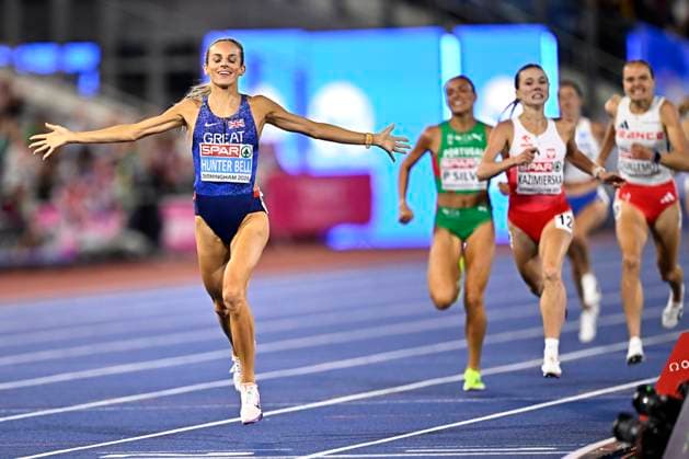 European Athletics Championships Birmingham 2026 - day 7 BIRMINGHAM, ENGLAND - AUGUST 16 : Hunter Bell Georgia (GBR) in action during the 1500m final on day 7 of the Birmingham 2026 European Athletics Championships on August 16, 2026 in Birmingham, England, 16 08 2026 Birmingham ENGLAND  Copyright: xTomasxSiskx