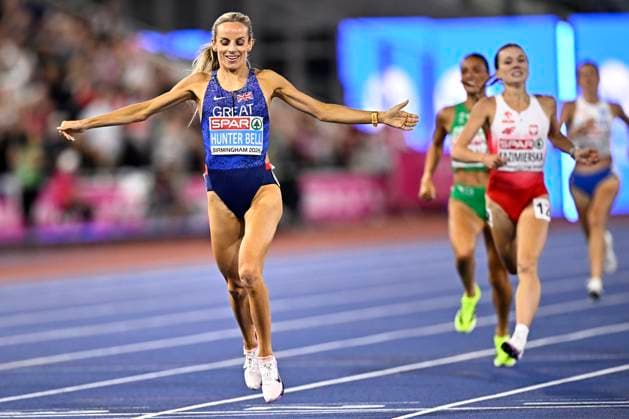 European Athletics Championships Birmingham 2026 - day 7 BIRMINGHAM, ENGLAND - AUGUST 16 : Hunter Bell Georgia (GBR) in action during the 1500m final on day 7 of the Birmingham 2026 European Athletics Championships on August 16, 2026 in Birmingham, England, 16 08 2026 Birmingham ENGLAND  Copyright: xTomasxSiskx