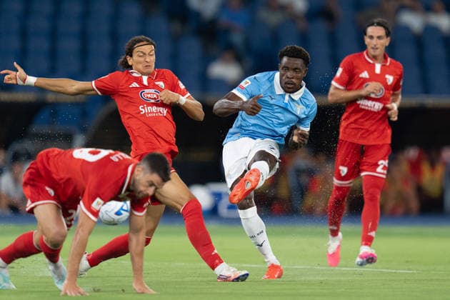 SS Lazio v Mantova 1911 - Coppa Italia Fisayo Dele-Bashiru of SS Lazio in action during the serie Coppa Italia match between SS Lazio and Mantova 1911 at Stadio Olimpico on August 16, 2026 in Rome, Italy Rome Olympic Stadium Lazio Italy Copyright: xGiuseppexMaffiax 260816CoppaItalia_Lazio-Mantova_GM_02031