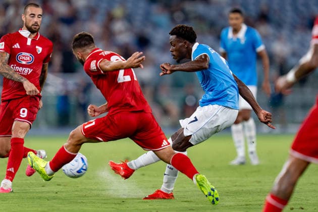 SS Lazio v Mantova 1911 - Coppa Italia Fisayo Dele-Bashiru of SS Lazio in action during the serie Coppa Italia match between SS Lazio and Mantova 1911 at Stadio Olimpico on August 16, 2026 in Rome, Italy Rome Olympic Stadium Lazio Italy Copyright: xGiuseppexMaffiax 260816CoppaItalia_Lazio-Mantova_GM_04230