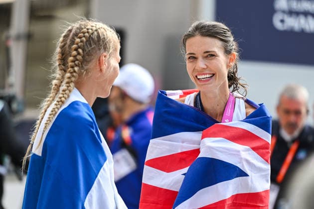 27th European Athletics Championships - Birmingham 2026: Day Seven Abbie Donnelly of Great Britain and Alisa Vainio of Finland compete in the Women s Marathon during the Birmingham 2026 European Athletics Championships at Birmingham city center on August 16, 2026, in Birmingham, United Kingdom. Birmingham United Kingdom  Copyright: xStefanosxKyriazisx originalFilename:kyriazis-birmingh260816_npzDY.jpg