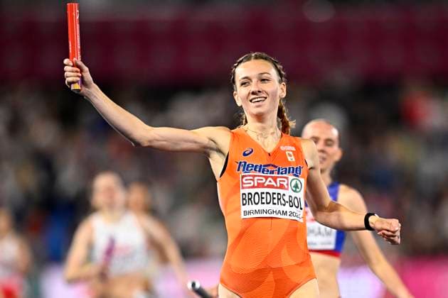 European Athletics Championships Birmingham 2026 - day 7 BIRMINGHAM, ENGLAND - AUGUST 16 : Broeders-Bol Femke (NED) in action during the 4x400m final on day 7 of the Birmingham 2026 European Athletics Championships on August 16, 2026 in Birmingham, England, 16 08 2026 Birmingham ENGLAND  Copyright: xTomasxSiskx