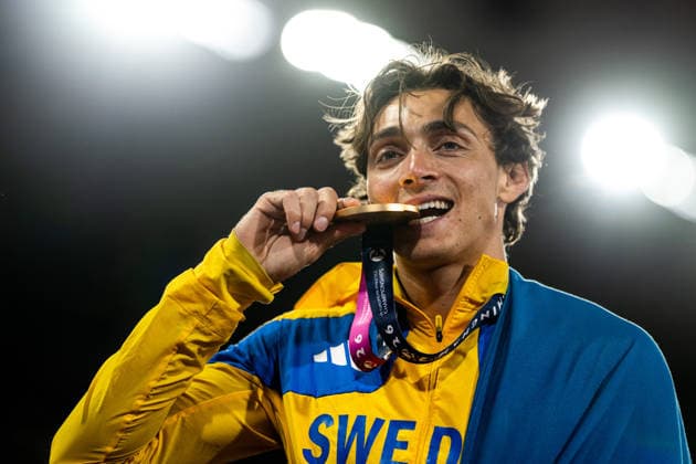 260816 Armand Duplantis of Sweden celebrates after men s pole vaul final during day 7 of the 2026 European Athletics Championships on August 16, 2026 in Birmingham. Photo: Mathias Bergeld BILDBYRAN kod MB MT1072 friidrott athletics friidrett friidrotts-em em friidretts-em 2026 european athletics championships 7 bbeng jubel *** 260816 Armand Duplantis of Sweden celebrates after the men’s pole vault final on Day 7 of the 2026 European Athletics Championships on August 16, 2026 in Birmingham. Photo by Mathias Bergeld, BILDBYRAN, code MB MT1072. track and field, athletics, friidrett, friidrotts EM, 2026 European Athletics Championships, Day 7, celebration  Copyright: MATHIASxBERGELD BB260816MB153
