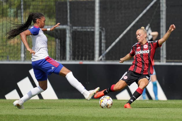 16.08.2026, xgrfx, Fussball Testspiel Frauen , OL Lyonnes - Eintracht Frankfurt v.l. Hanna Bennison (Eintracht Frankfurt) (DFL DFB REGULATIONS PROHIBIT ANY USE OF PHOTOGRAPHS as IMAGE SEQUENCES and or QUASI-VIDEO) Herzogenaurach *** August 16, 2026, xgrfx, Women s Soccer Friendly Match, OL Lyonnes vs. Eintracht Frankfurt, by Hanna Bennison, Eintracht Frankfurt, DFL, DFB. REGULATIONS PROHIBIT ANY USE OF PHOTOGRAPHS AS IMAGE SEQUENCES AND OR QUASI-VIDEO. Herzogenaurach