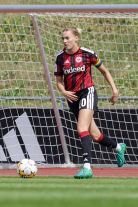16.08.2026, xgrfx, Fussball Testspiel Frauen , OL Lyonnes - Eintracht Frankfurt v.l. Laura Freigang (Eintracht Frankfurt) (DFL DFB REGULATIONS PROHIBIT ANY USE OF PHOTOGRAPHS as IMAGE SEQUENCES and or QUASI-VIDEO) Herzogenaurach *** August 16, 2026, xgrfx, Women s Soccer Friendly Match, OL Lyonnes vs. Eintracht Frankfurt, Laura Freigang, Eintracht Frankfurt. DFL and DFB regulations prohibit any use of photographs as image sequences and or quasi-video. Herzogenaurach